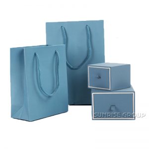 High-end anpassade handgjorda smycken pappersbox papperspåse