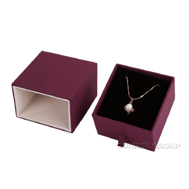 High-end anpassade handgjorda smycken pappersbox papperspåse