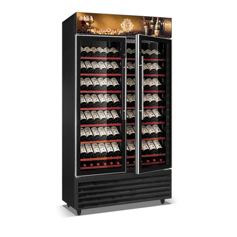 Crown-serien hög effektiv kompressor vinkylare 2 dörrar 175W / 360W direkt kylvinkylare