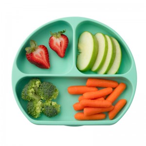 Fabrik Partihandel Mikrovågsugn Säker Småbarn Baby Silikon Delad Plåt