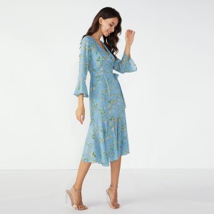 Sky Blue Fancy Dinner Tutu African Designs vinterklänning