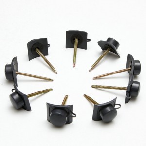 Speciella tillbehör till PVC takplåt Vattentätt skruv och lock för PVC takplattor