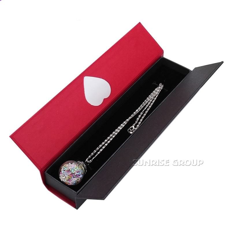 Magnetic Closure Smycken Ring Halsband Presentpapper Box