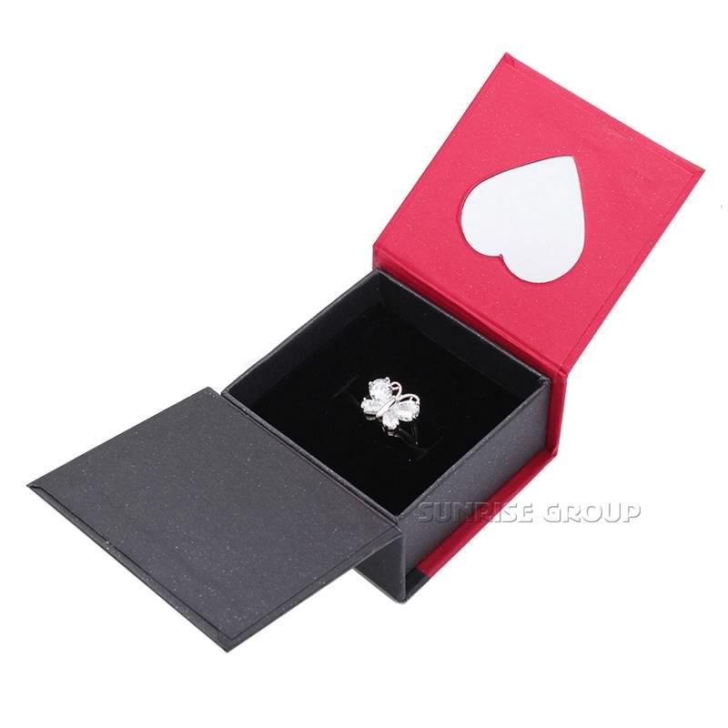 Magnetic Closure Smycken Ring Halsband Presentpapper Box