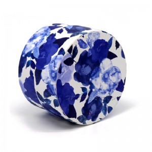 Skräddarsydd logotyp handgjord lyxig rund stearinljus presentförpackning