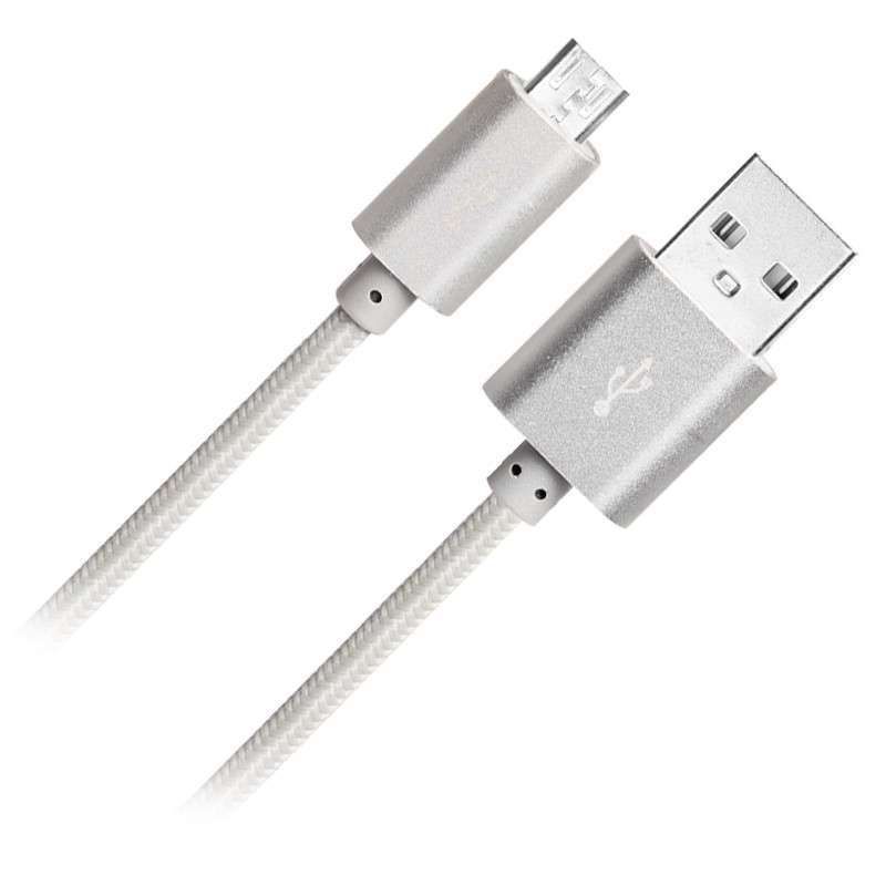 Micro Nylon flätad usb kabel