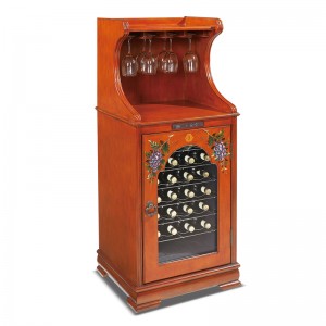 Forntida stil massivt trä vin kylare unik fashionabla vinkällare 5-22 ℃