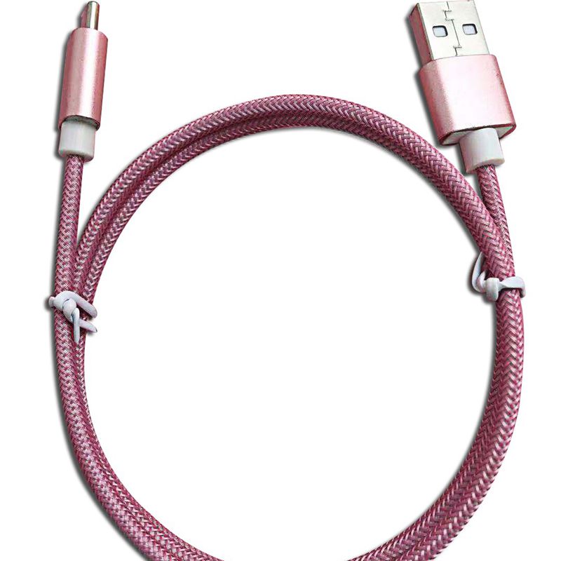 Typ-C till USB Nylon briaded kabel