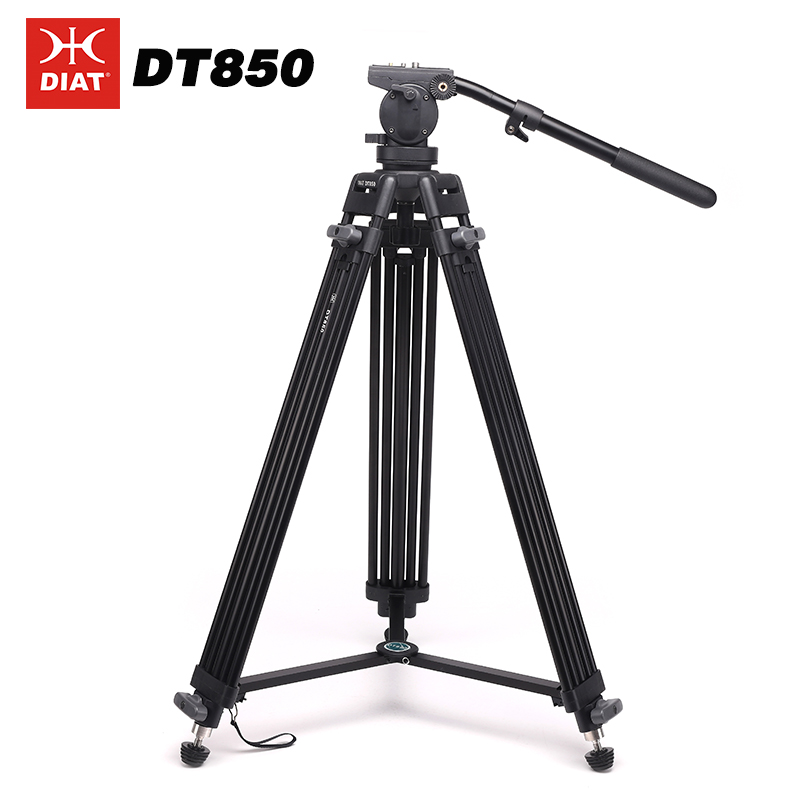 DIAT DT850 Stativ av hög kvalitet, högkvalitativt videostativ för professionell fotografering av videokamerastativ