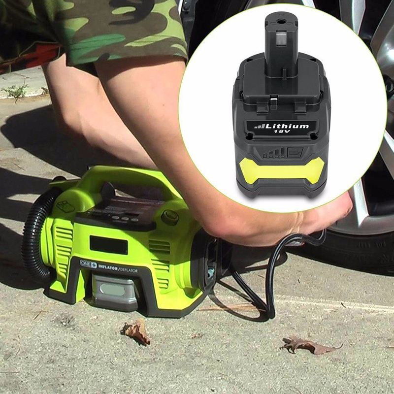 Li-ion 4000mAh 18V ersättningsladdade borrbatterier för Ryobi P105, P106, P107, P108