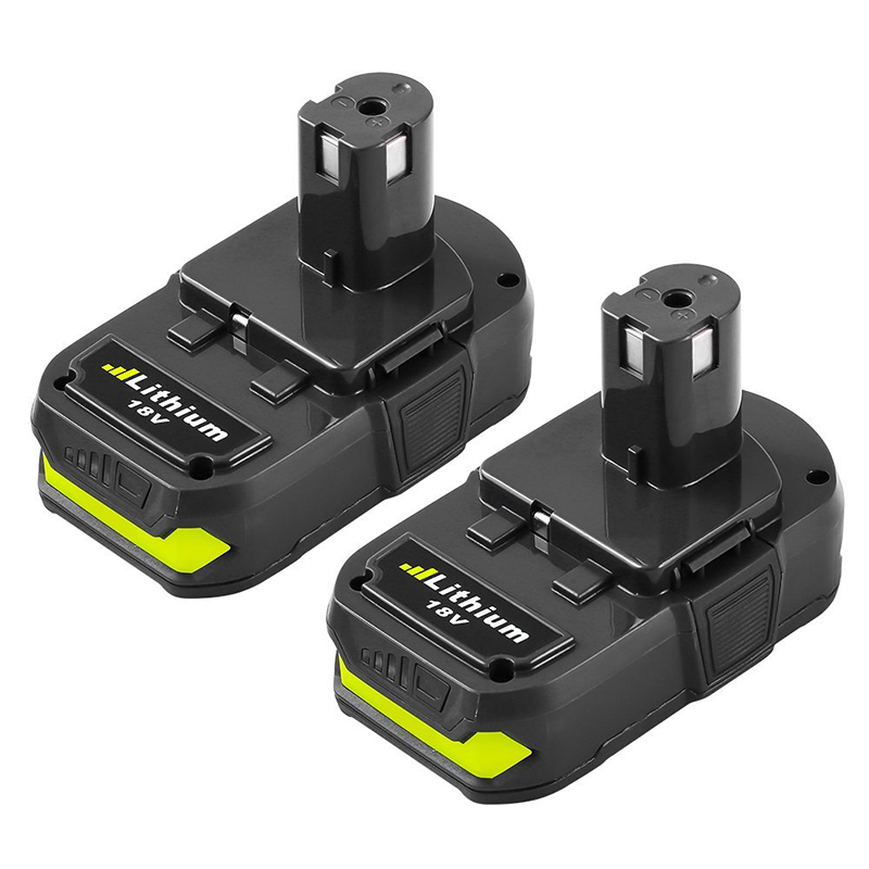 För Ryobi P102, P103, P104 2000mAh 18V Li-ion-ersättningskraftborrbatterier