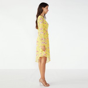 2019 Gula Retro Sommarflickor Fancy Women Casual Dress