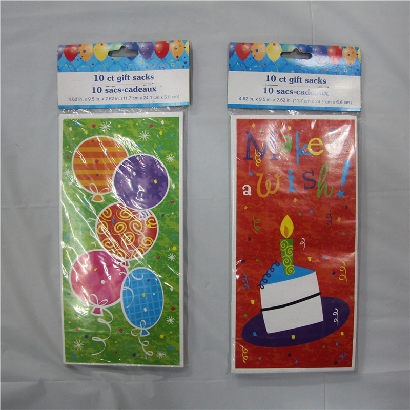 Inga handtag Papperspåsar för Party Packing Goods Cookie Candy Kraft papperspåse