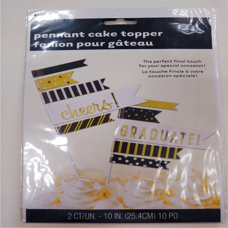 Pennant Cake Topper Flagg fanion häll gateau