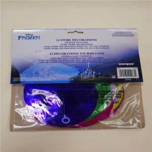 Folie Swirl Party Decorations Ballong Hängande