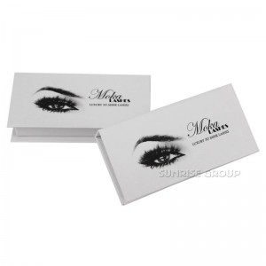 Anpassad kartongbokformad magnetstängning Presentförpackning Ögonfransskärm