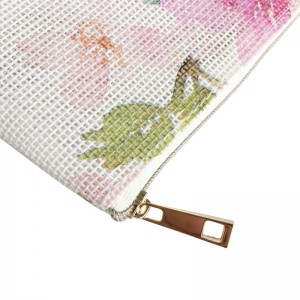 Fasion blomma utskrift kvinnor personlig kosmetisk väska