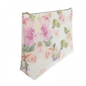 Populär och fasion PVC mesh kosmetisk väska