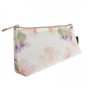 Fasion blomma tryck personlig kosmetisk väska