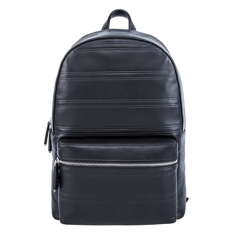 18SA-6839F 15 år fabrik Mäns Svart Daglig Casual Sport Laptop Läder Ryggsäck