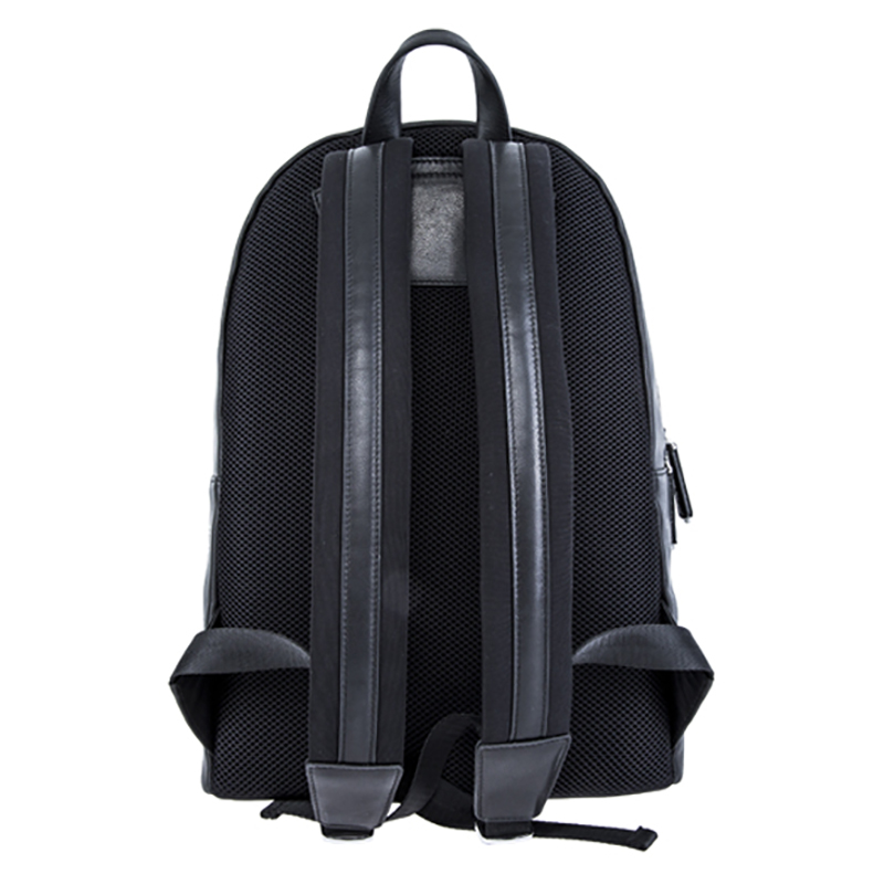 18SA-6839F 15 år fabrik Mäns Svart Daglig Casual Sport Laptop Läder Ryggsäck