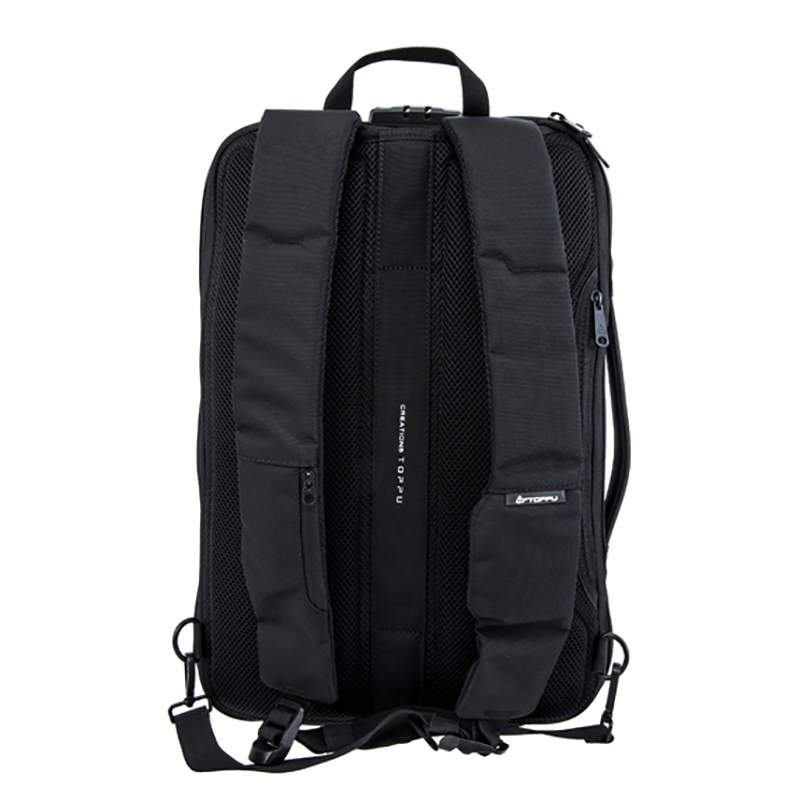 18SA-6977M vattentät PU med nylon toppkvalitet mode slim business väska antitheft bärbar dator ryggsäck