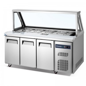 TC lyxserie Pizza och efterrättskärm kylskåp