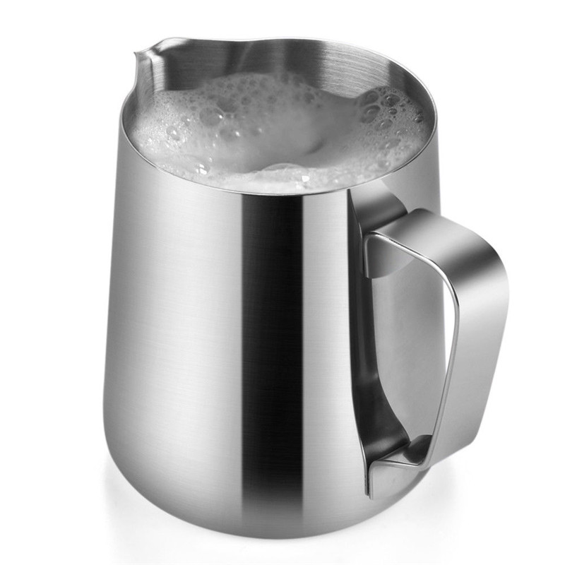 14-kapacitet rostfritt stål espresso skummande mjölk kannor för latte konst