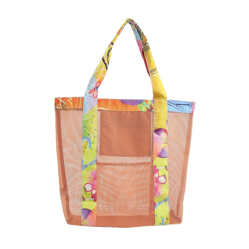 Fasion PVC mesh shopper väska med innerficka dragkedja ficka