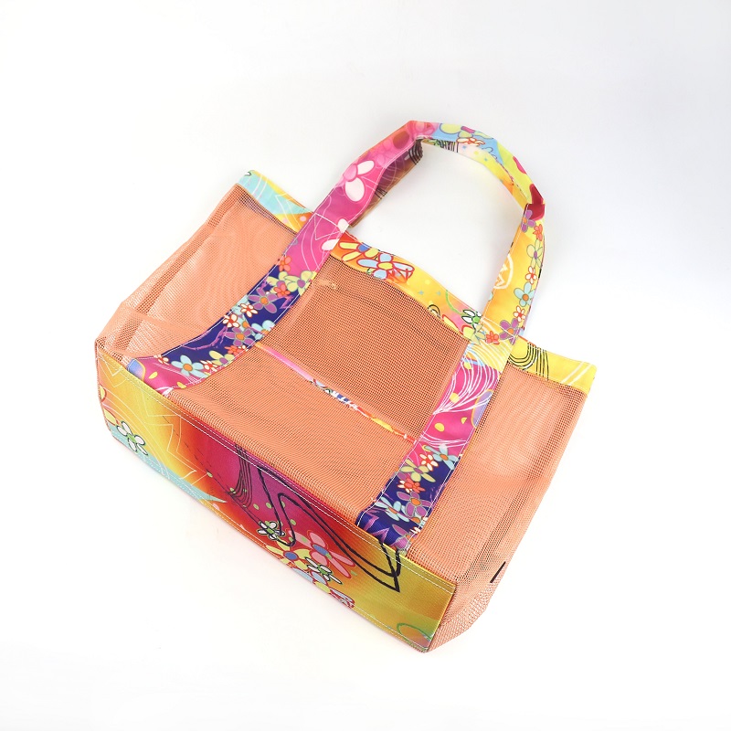 Fasion PVC mesh shopper väska med innerficka dragkedja ficka