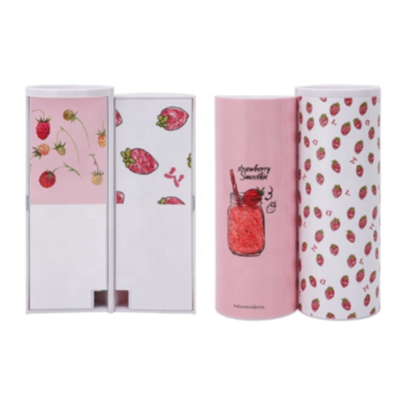 Kawaii Pencil Box Rosa Färg Dubbellagret Ballpoint Pencase För Flickor