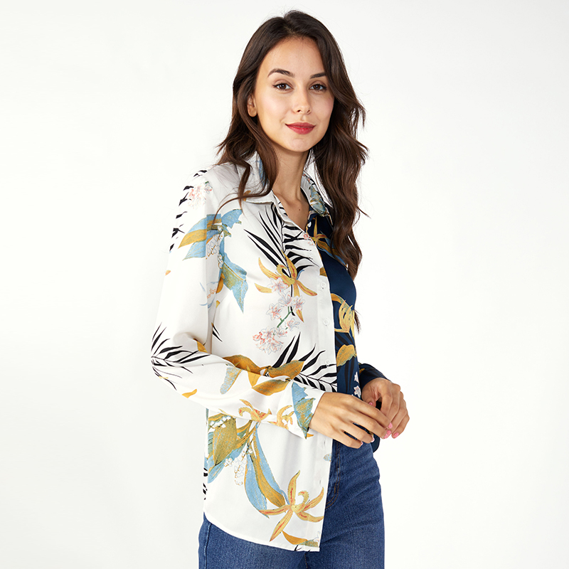 Office Tops Girls Bomull Kvinnor Chiffon Toppar och Blusar