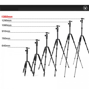 DIat AM225A + KH10 Professionell videokamera stativ utomhus Lätt vikt aluminium magnesiumlegering kamera stativ