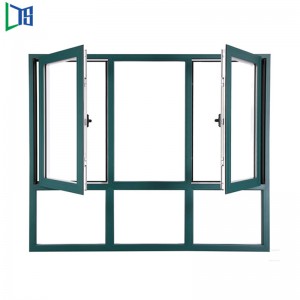 Aluminiumskåpa Fönster med Vattentät Comercial Grade Standard