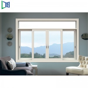 Aluminium Glidande Windows eller Stacker Windows med Pulverlackering Grå och Svart Fo Resentrail och Kommersiella Byggnader