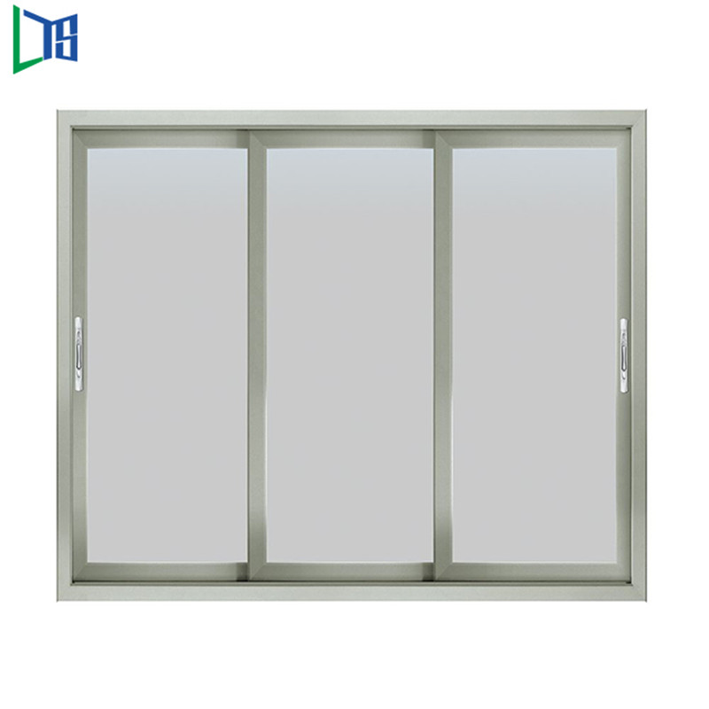 Kina Leverantör Windows och Dörrar Tillverkare Aluminium Glidande Fönster Dubbelglas eller Singelglas