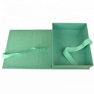 anpassad lyxig vit svart vikande magnetisk silk presentförpackning med båge för halsband earing smycken slips kosmetiska