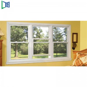 Asiatiskt glidande fönster med dubbelt vertikal termisk brytningssystem för kommersiella byggnader