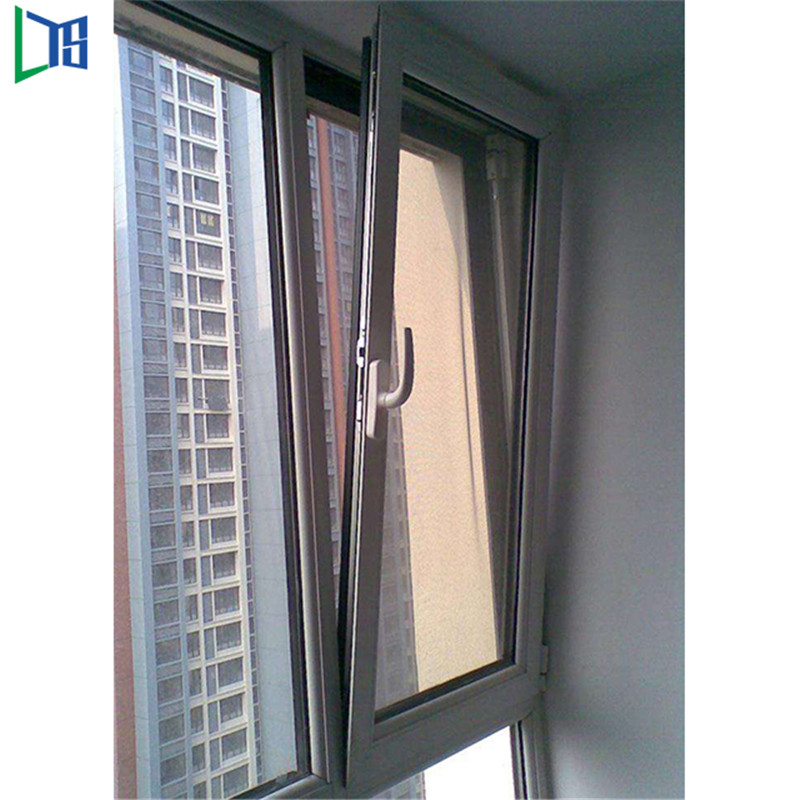 Aluminium Tilt och vänd fönsterfönster och vänd vitfärg Pulverlackering Aluminium Windows