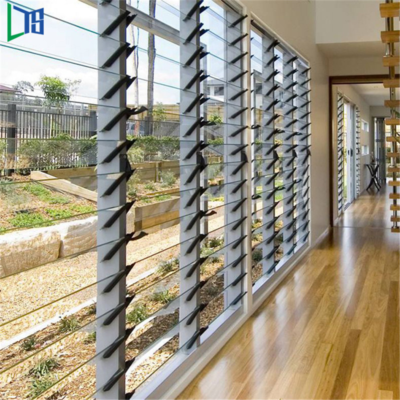 Lägenhet Aluminium Justerbar Louver Fönster Små fönster för badrum Australian Standard Glass Louvers Fönster