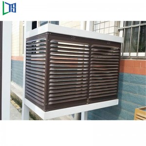 Aluminium Exteriör Sun Shutter Sun Shade Louver Fönster Sun Louvers med Pulverlackering Slutförd