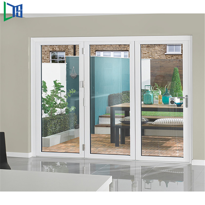 Exteriör Folding Door Hardware Industrial Aluminium Folding Dörr Aluminium Fönster Dörr