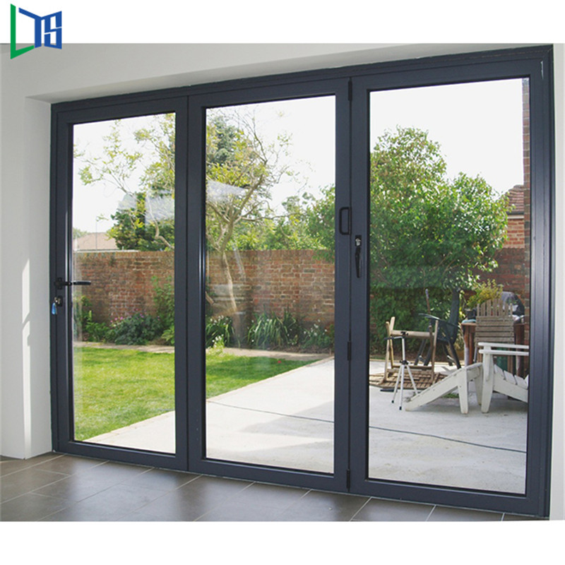 Exteriör Folding Door Hardware Industrial Aluminium Folding Dörr Aluminium Fönster Dörr