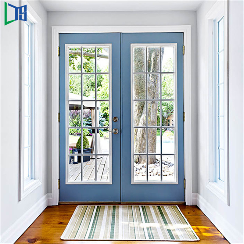European Standard Double Panels Swing Style Aluminium Dörrar Casement Hinged Aluminium Interiör Exteriör Dörrar
