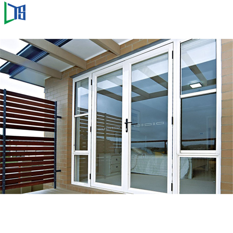 As2047 Stardard Aluminium Skydd Dörr Swing Door Powder Coating Färdig Dubbelglas