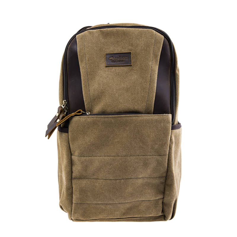 17SC-6457D SGS Passade galen häst läder vintage blank kanfas ryggsäck grossist tygväska ryggsäck