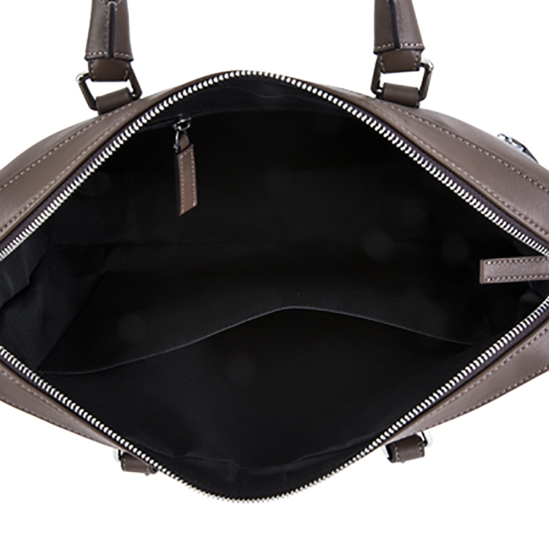 18SG-6814F Mäns Äkta Läder Messenger Portföljen Business Laptop Shoulder Briefcase Mans Leather Briefcase