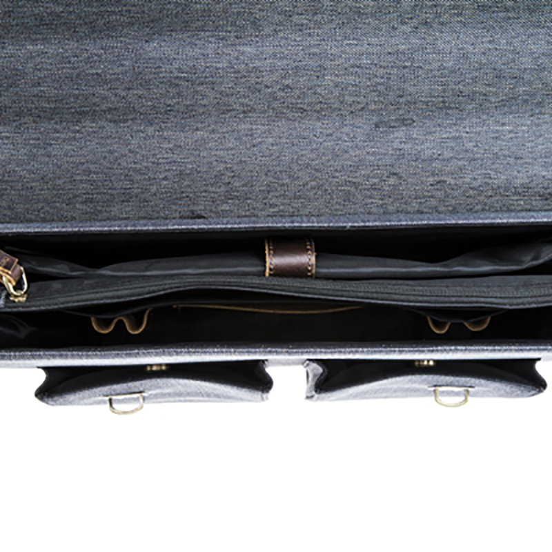 17SG-6549D Högkvalitativ design äkta ko läder mäns företag axelväska handväska väska för män
