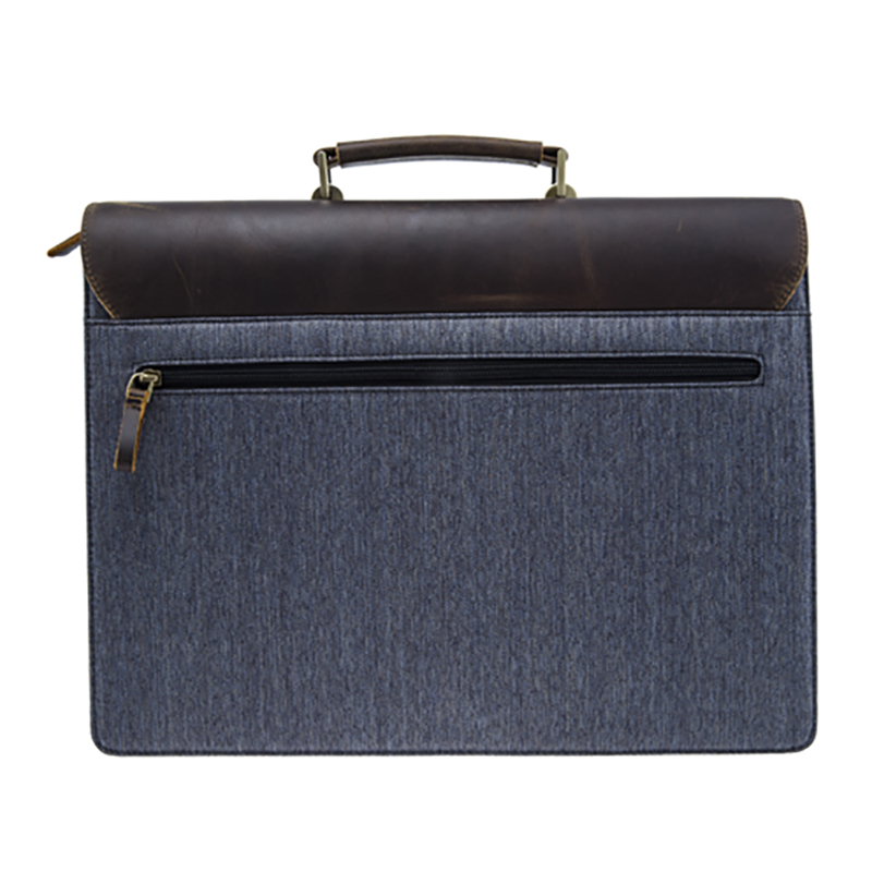 17SG-6552D Vintage cow läder verkställande portfölj, äkta läder business konferens fil axelväska