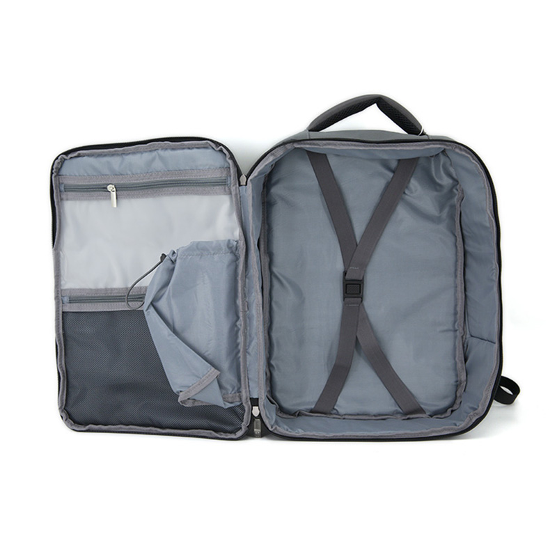 19SA-7936D varm försäljning stor kapacitet 1680D polyester med PU trim mode män bärbar ryggsäck 15.6